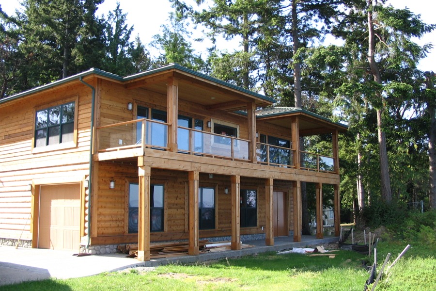 Log Home Garage